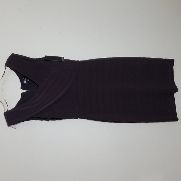 Adrianna Papell Brown Short Sleeve Dress NWT - Picture 1 of 5